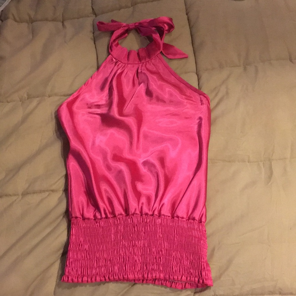 Pink halter top from Charlotte Russe worn 1x Sz S